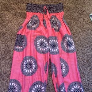 Pink Harem Pants